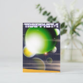 TRAPPIST-1 Science Fiction Poster. Postkarte (Stehend Vorderseite)