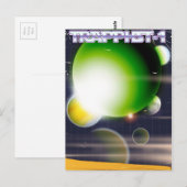TRAPPIST-1 Science Fiction Poster. Postkarte (Vorne/Hinten)