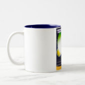 TRAPPIST-1 Science Fiction Poster. Zweifarbige Tasse (Links)