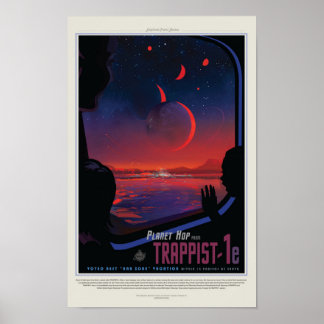 TRAPPIST-1e Exoplanet Poster