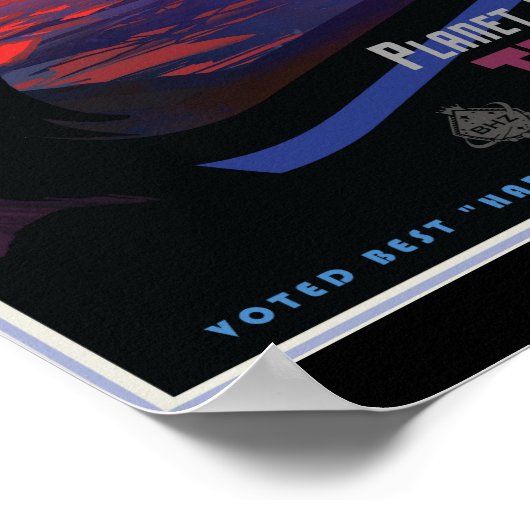 TRAPPIST-1e Exoplanet Poster (Ecke)