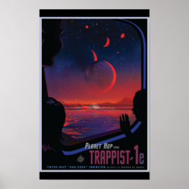TRAPPIST-1e Exoplanet Poster