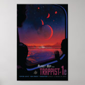 TRAPPIST-1e Exoplanet-Poster Poster (Vorne)