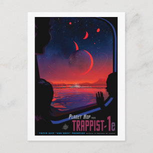 TRAPPIST-1e - NASA-Visionen der Zukunft Postkarte