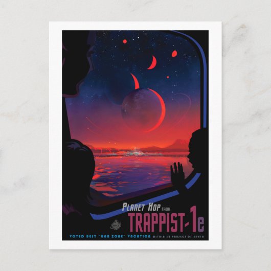 TRAPPIST-1e - NASA-Visionen der Zukunft Postkarte (Vorderseite)