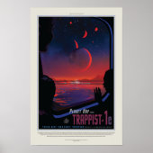Trappist 1e, Reiseplakat Poster (Vorne)