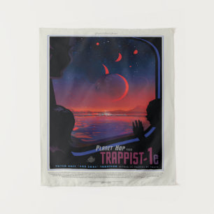 TRAPPIST-1e Small Wandteppich