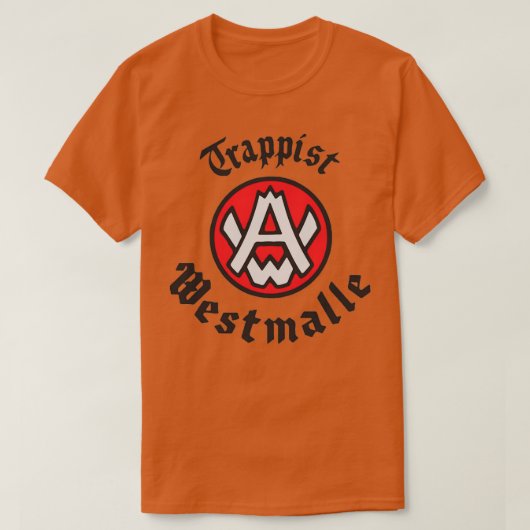 Trappist Westmalle Belgische Biersorte T-Shirt (Design vorne)