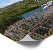 Traps Nelsons Dockyard Antigua Canvas Print Poster (Ecke)