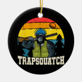 Trapsquatch Bigfoot Funny Clay Falle Shooting Men Keramik Ornament (Vorne)