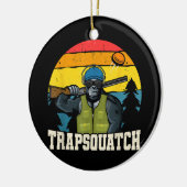 Trapsquatch Bigfoot Funny Clay Falle Shooting Men Keramik Ornament (Links)