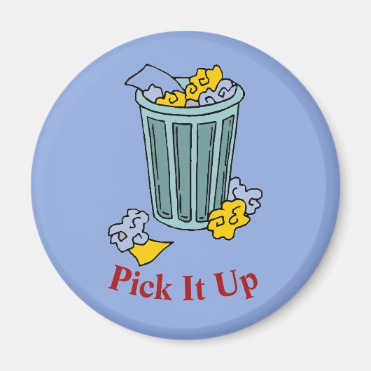 Trash Can Icon Magnet (Vorne)