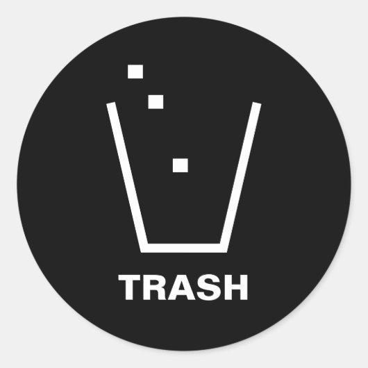 TRASH CAN STICKER (Vorderseite)
