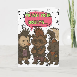 Trash Deine Motivierend Karte für Zweifel