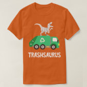 Trash Dinosaur Garbage Truck Dino Recycelte Trash T-Shirt (Design vorne)