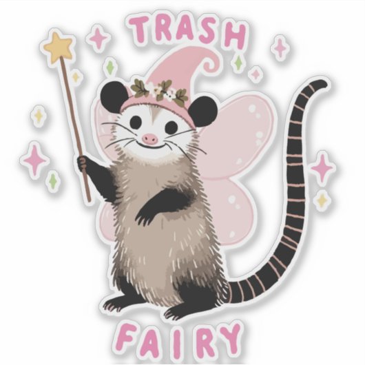 Trash Fairy Aufkleber (Vorderseite)