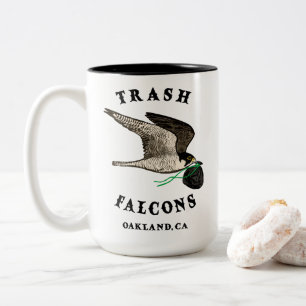 Trash Falcons Offiziell Coffee Tasse! Zweifarbige Tasse