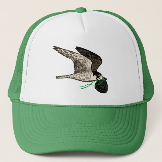Trash Falcons Trucker Hat - Oakland Green! Truckerkappe (Vorderseite)