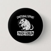 Trash Goblin Ssum Emotional Suprt Funny Meme Button (Vorderseite)