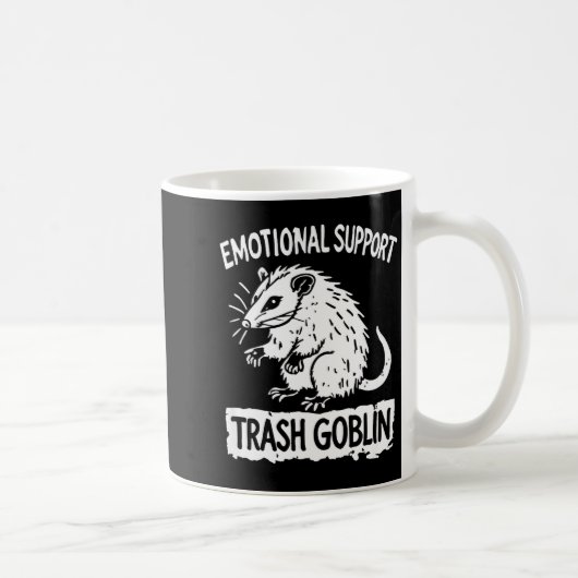 Trash Goblin Ssum Emotional Suprt Funny Meme Kaffeetasse (Rechts)