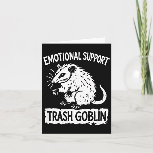 Trash Goblin Ssum Emotional Suprt Funny Meme  Karte (Vorderseite)