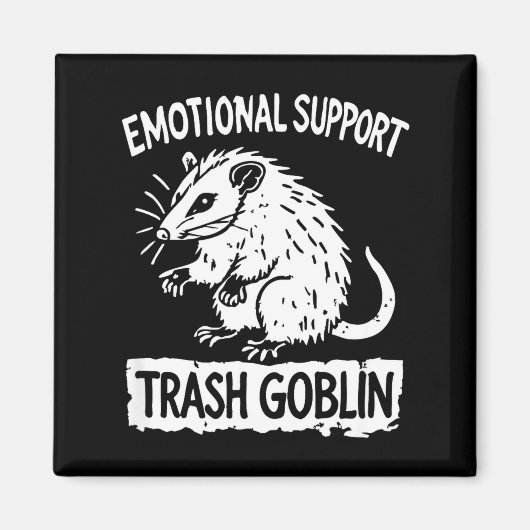 Trash Goblin Ssum Emotional Suprt Funny Meme Magnet (Vorne)
