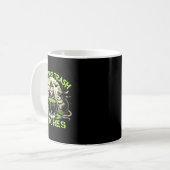 Trash Hexen Opossum Spooky Halloween Kaffeetasse (Vorderseite Links)