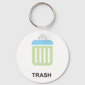 Trash Icon Schlüsselanhänger (Vorderseite)