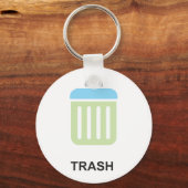 Trash Icon Schlüsselanhänger (Vorderseite)