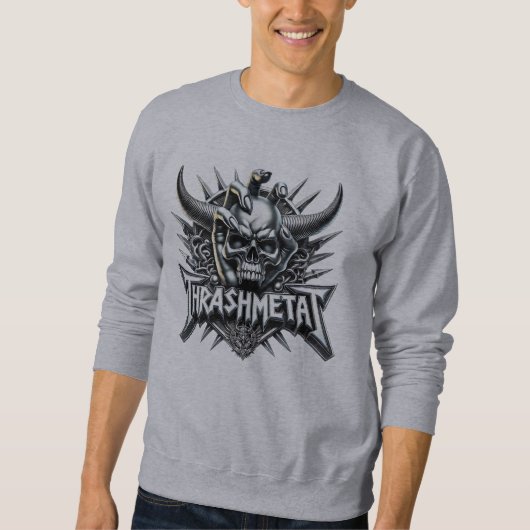 Trash Metal Outfit für Events Sweatshirt (Vorderseite)