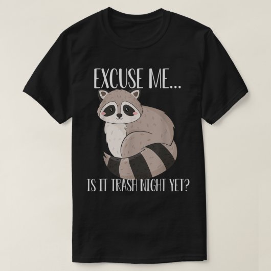 Trash Night Racoon T-Shirt (Design vorne)