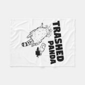Trash Panda Drunk Racoon Funny  Fleecedecke (Vorderseite (Horizontal))