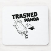 Trash Panda Drunk Racoon Funny Mousepad (Vorne)