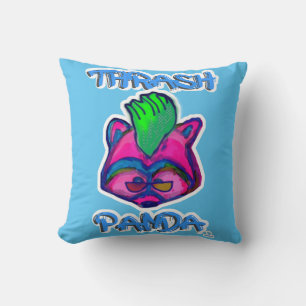 Trash Panda Epische Punk Waschbär Toon Kunst Kissen