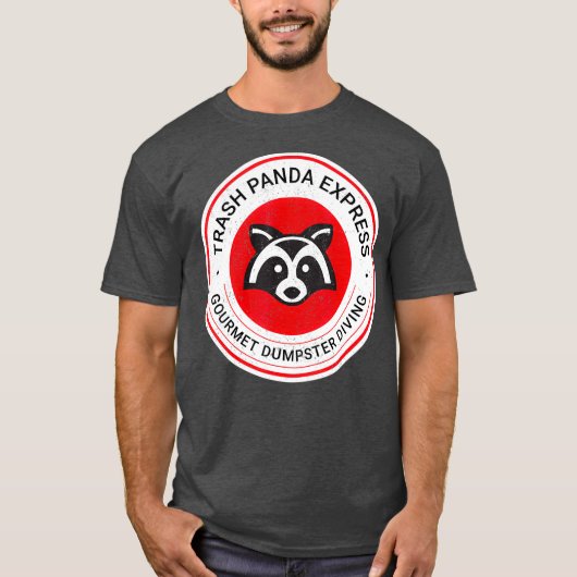 Trash Panda Express Gourmet Dumpster Diving T-Shirt (Vorderseite)