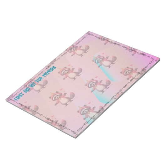 Trash Panda notepad - Notizblock (angewinkelt)