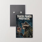 Trash Panda Protocol Button (Vorderseite/Rückseite)