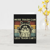 Trash Panda Raccoon It's Called Trash Can Not Tras Karte (Gelbe Blume)