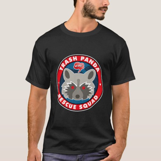 Trash Panda Raccoon Rescue Squad T-Shirt (Vorderseite)