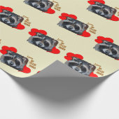 Trash Panda Racoon Niedlich Scavenger Dieb Geschenkpapier (Ecke)