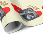 Trash Panda Racoon Niedlich Scavenger Dieb Geschenkpapier (Rolleneckpunkt)