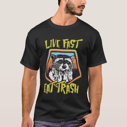 Trash Panda Racoon Tiergeschenk Funny Design Idee T-Shirt (Vorderseite)