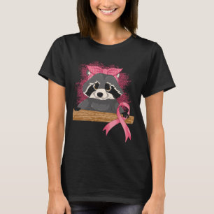 Trash Panda rosa Ribbon Raccoon Brustkrebs Krieg T-Shirt