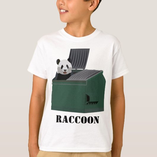 Trash Panda shirt that says RACCOON (Vorderseite)