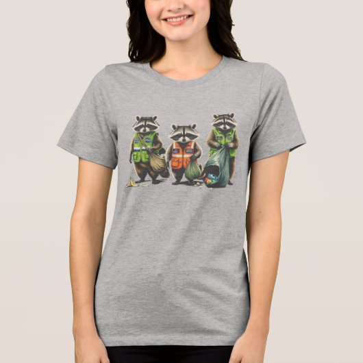 Trash Pandas: 3 Pendejos Tri-Blend Shirt (Vorderseite)