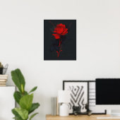 Trash Polka Rose Poster (Heimbüro)
