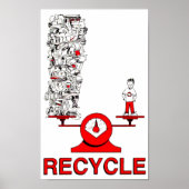 Trash Poster gerecycelt (Vorne)