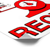 Trash Poster gerecycelt (Ecke)