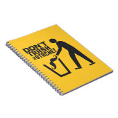 Trash Stache benutzerdefiniertes Farbnotebook Notizblock (Rechte Seite)