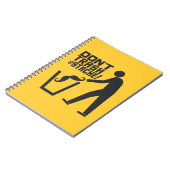 Trash Stache benutzerdefiniertes Farbnotebook Notizblock (Linke Seite)